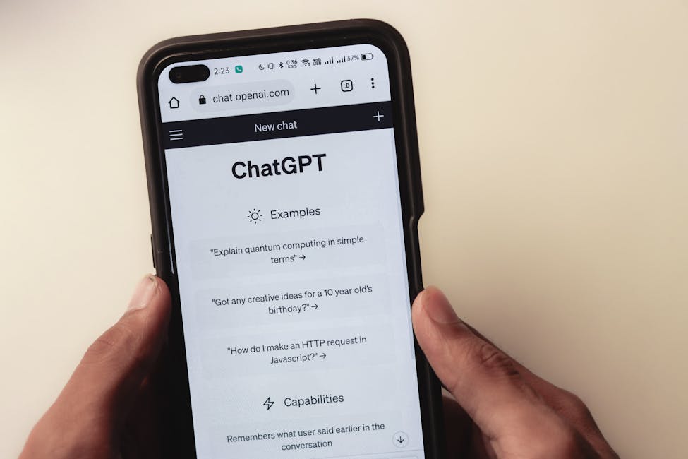 Interface d'outils IA génératifs pour la création de contenu et chatbot